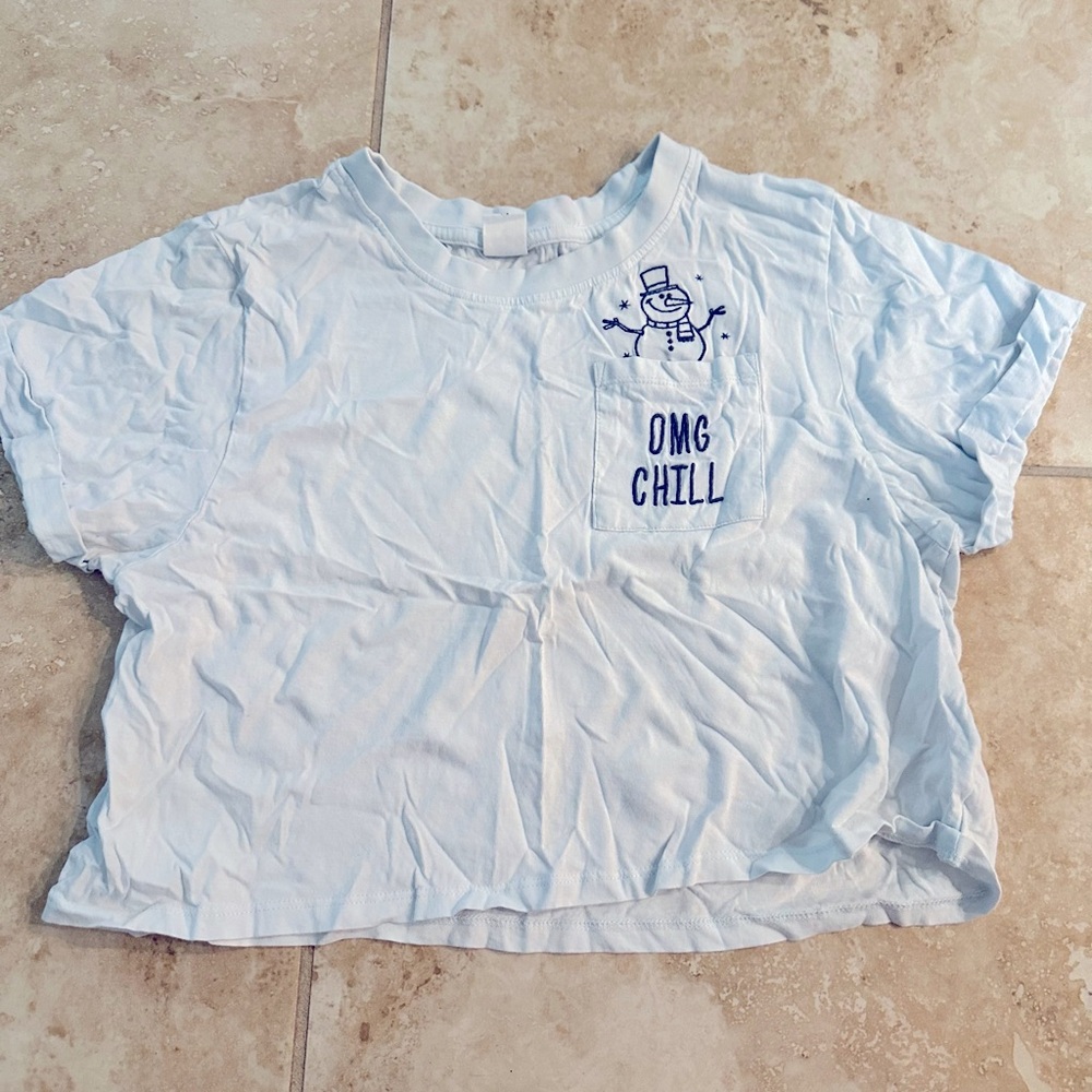 Snowman’s Crop Top